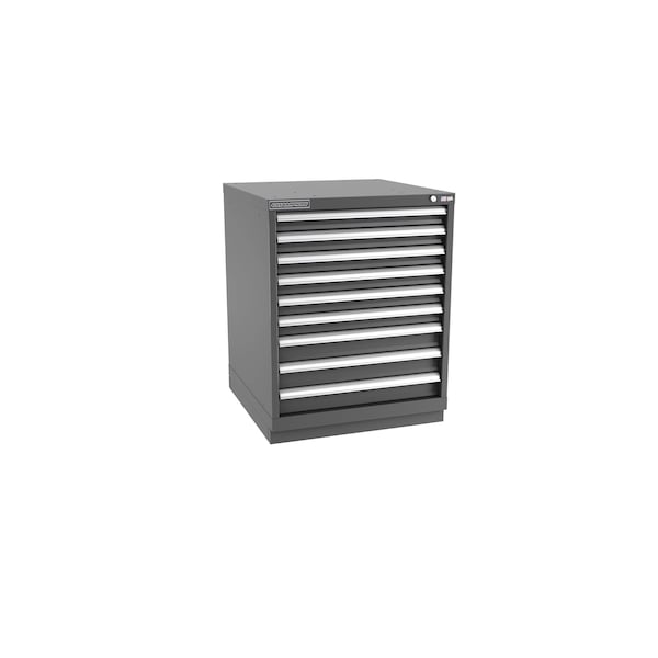 Champion Tool Storage Modular Drawer Cabinet, 9 Drawer, Dark Gray, Steel, 28 in W x 28-1/2 in D x 36 in H S15000901ILCFTB-DG - main